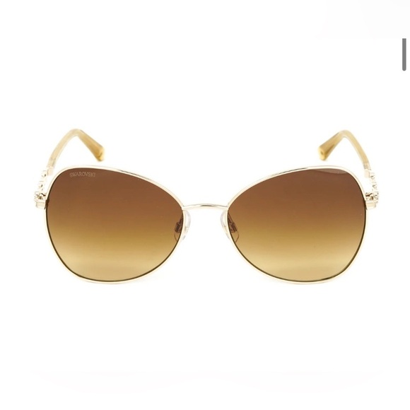 Swarovski butterfly pilot Women's Sunglasses with case